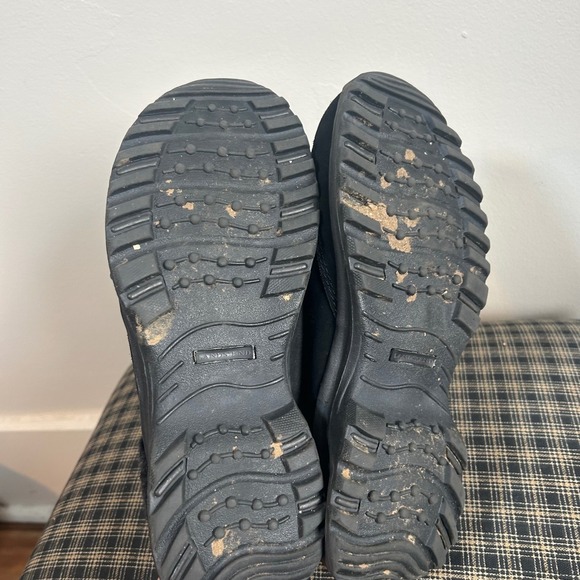 Lands End Black Suede Sherpa Lined Clogs Slip On Shoes‎ Womens Size 8.5 - Picture 5 of 5